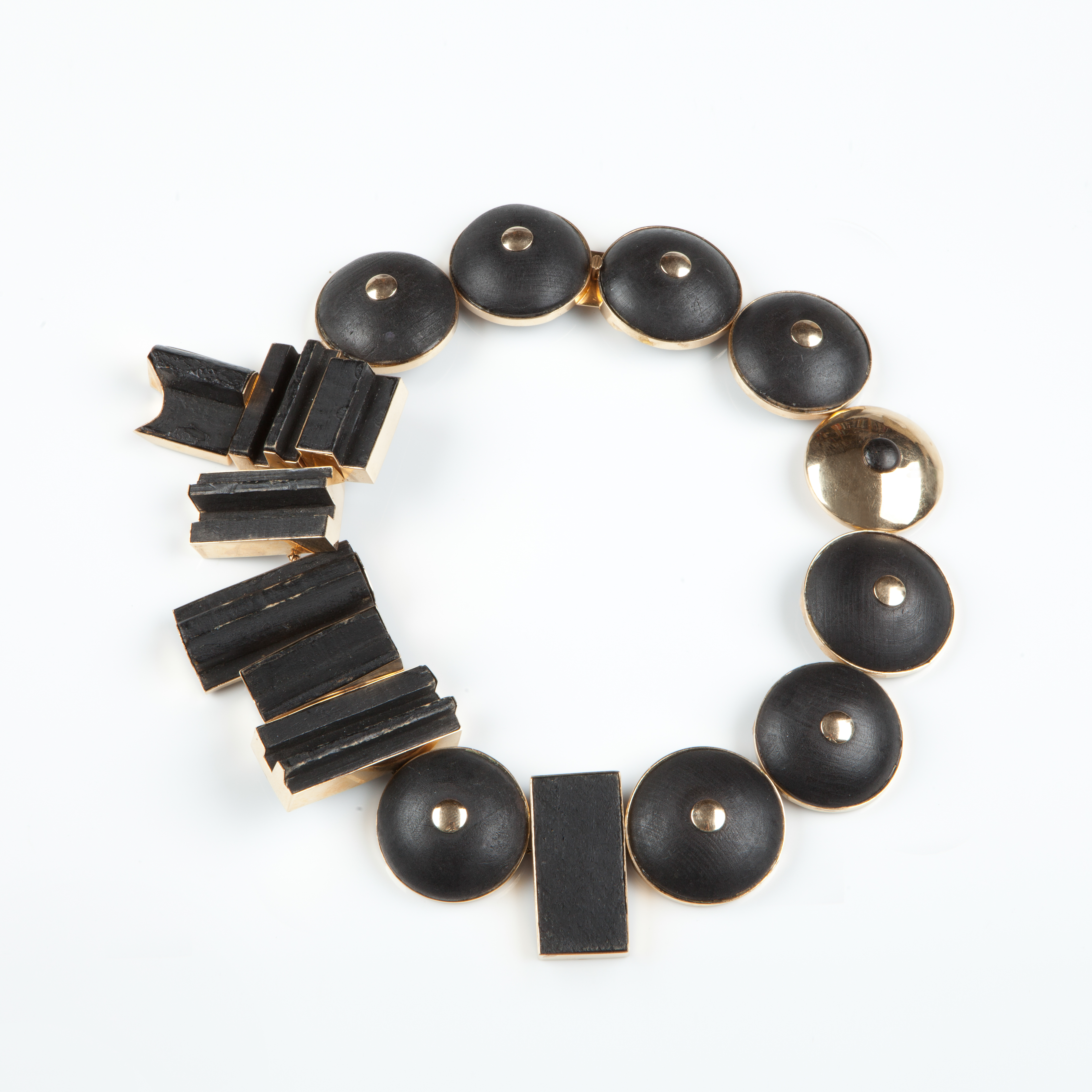 Painted wood necklace, 1966