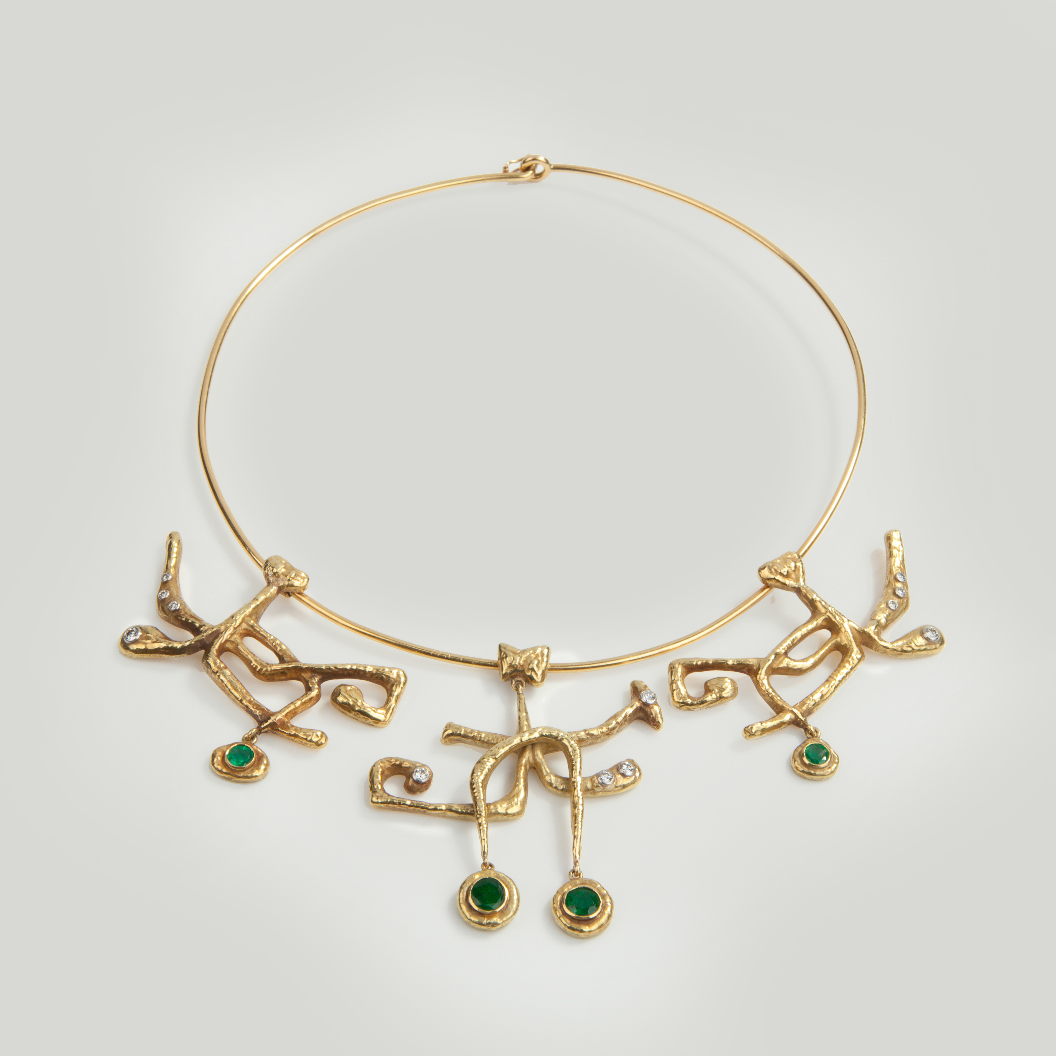 Unique abstract necklace, c. 1960