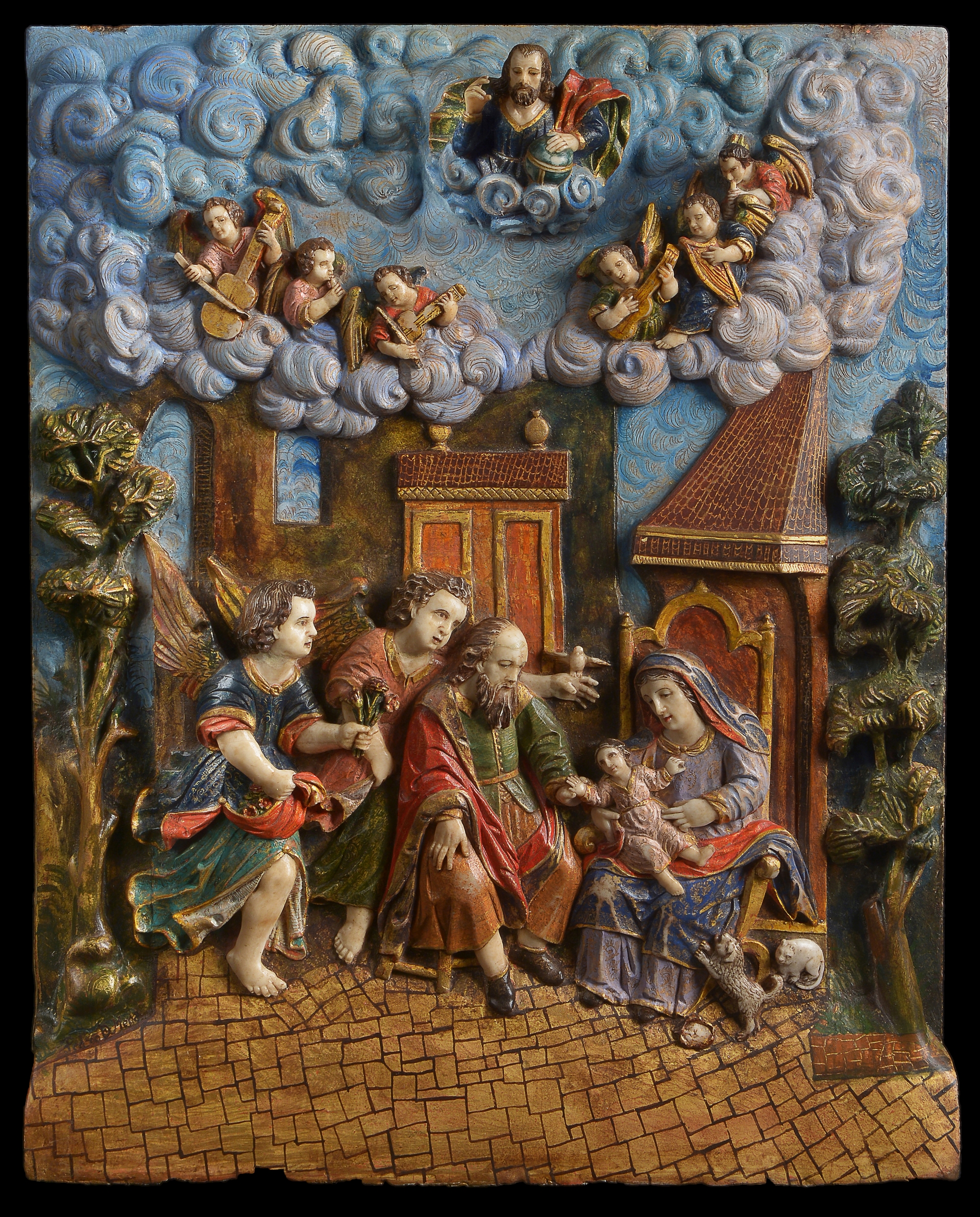 The Virgin Child with  St. Anne and St. Joachim