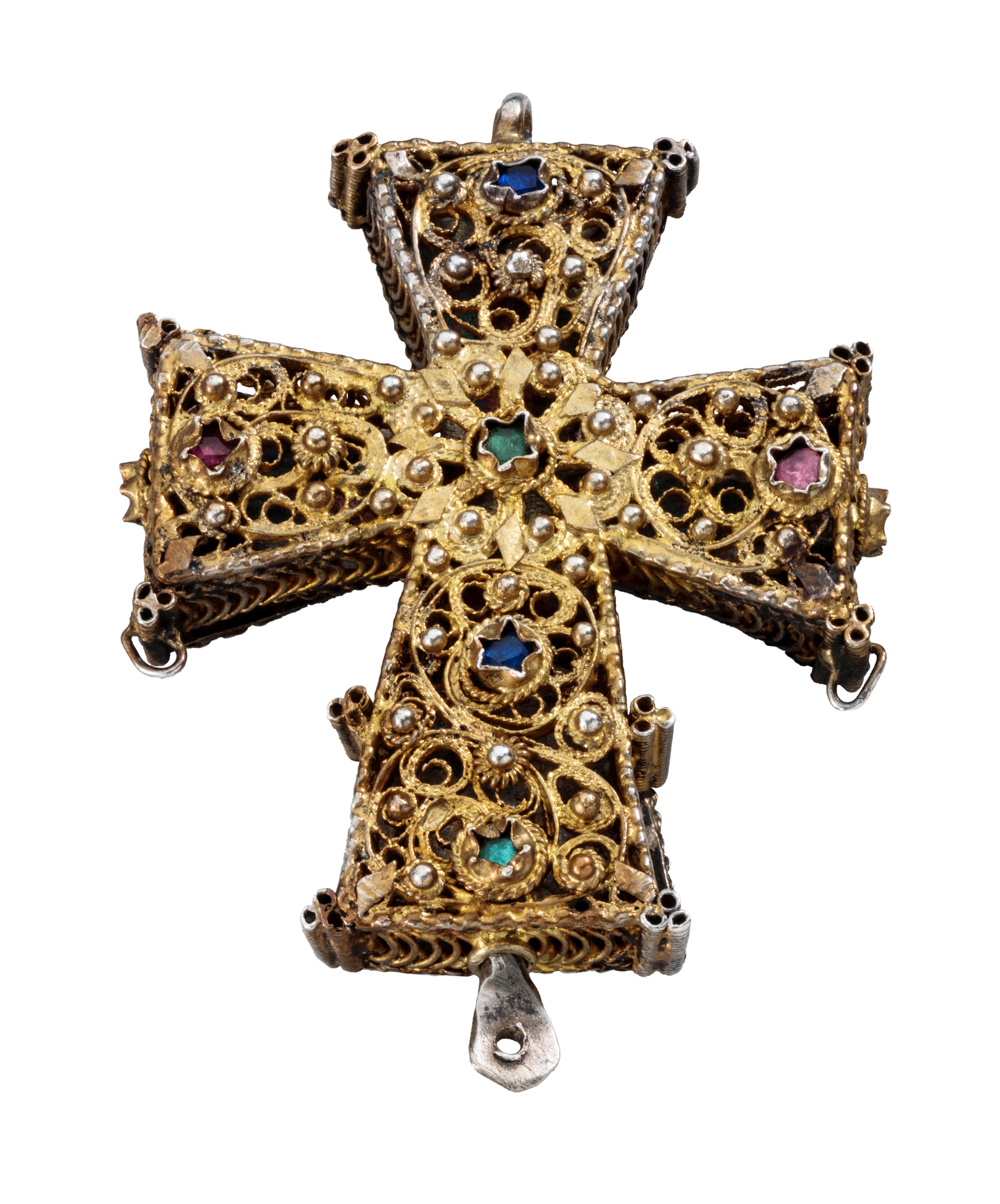 Reliquary Cross Pendant