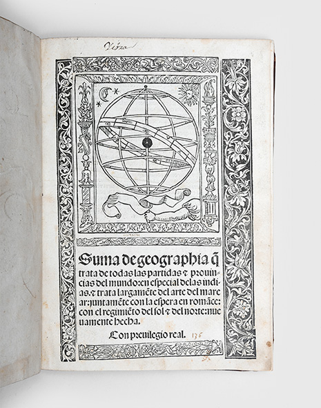 Suma de geographia que trata de todas las partidas & provincias del mundo.