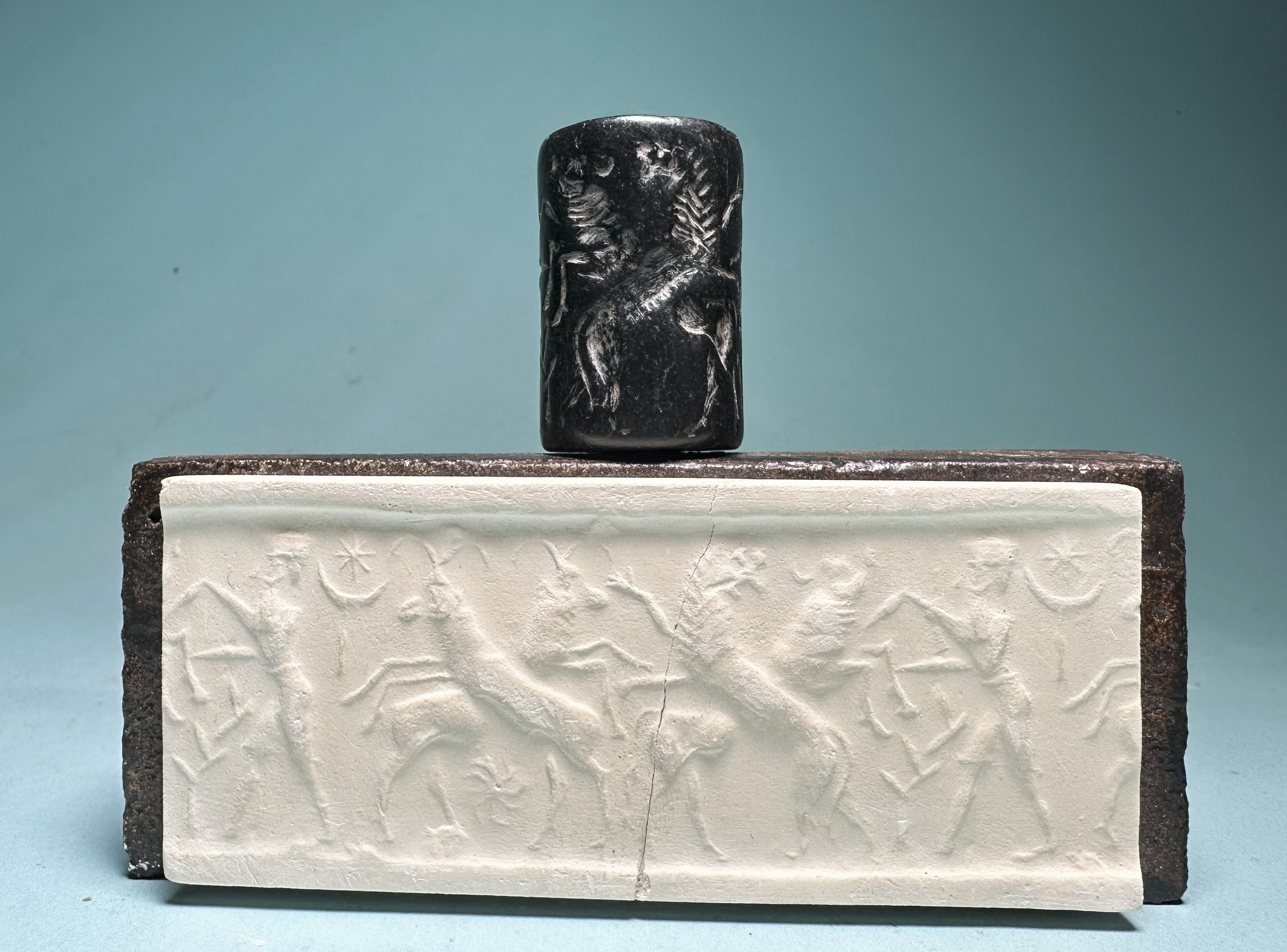 Akkadian Hematite Cylinder Seal