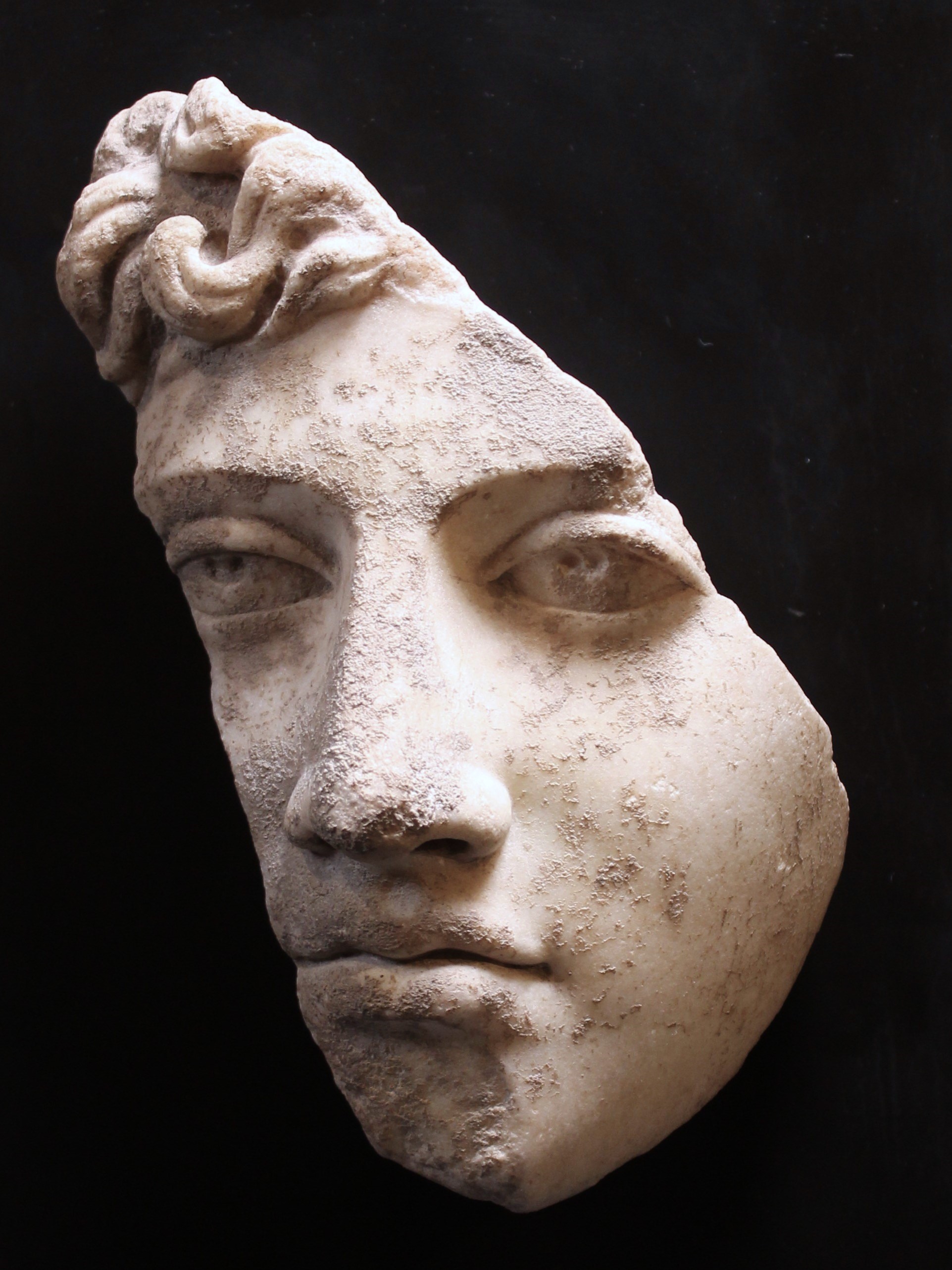 Roman Marble Head of a Youth