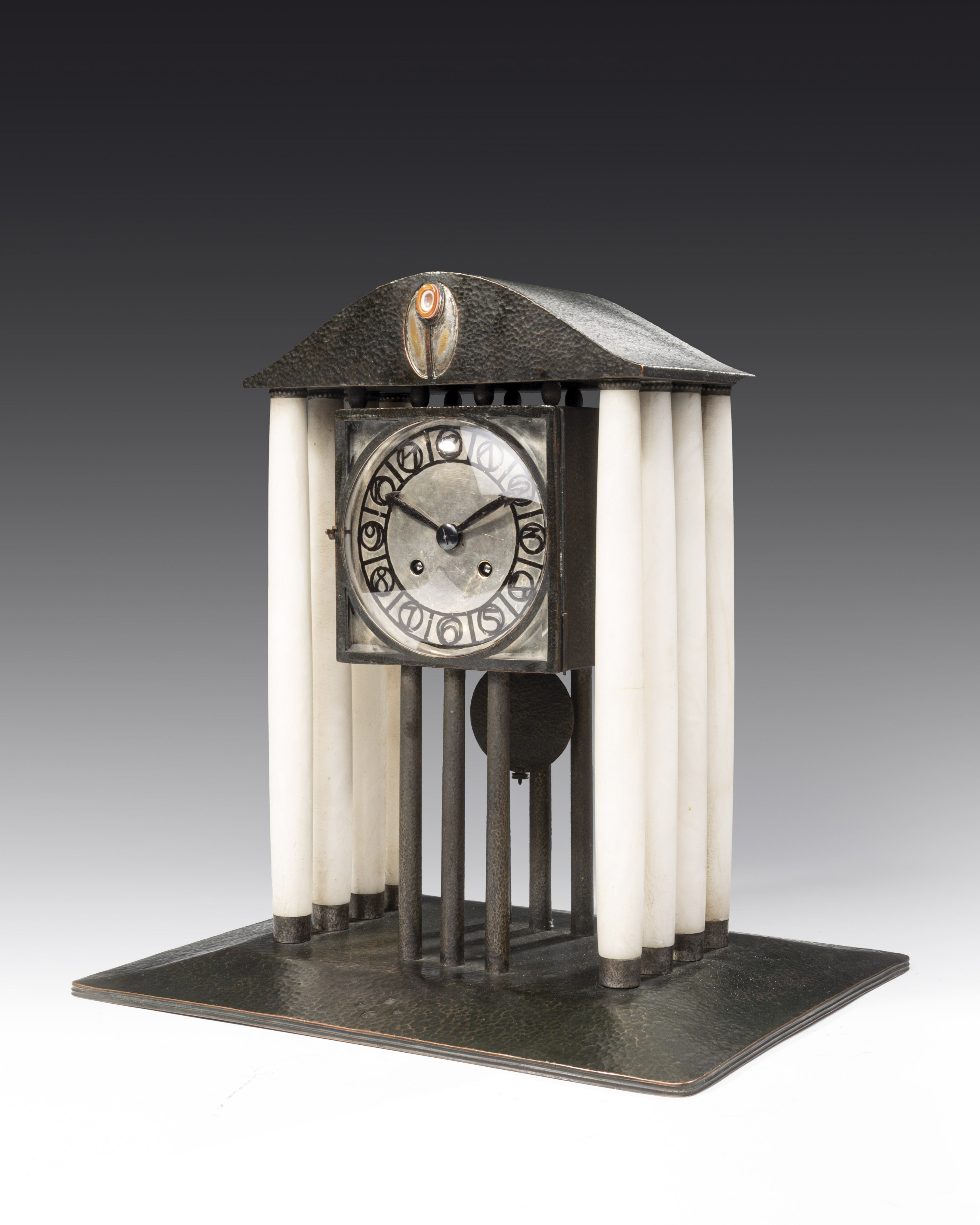 Important Clock Josef Hoffmann Wiener Werkstätte 1903