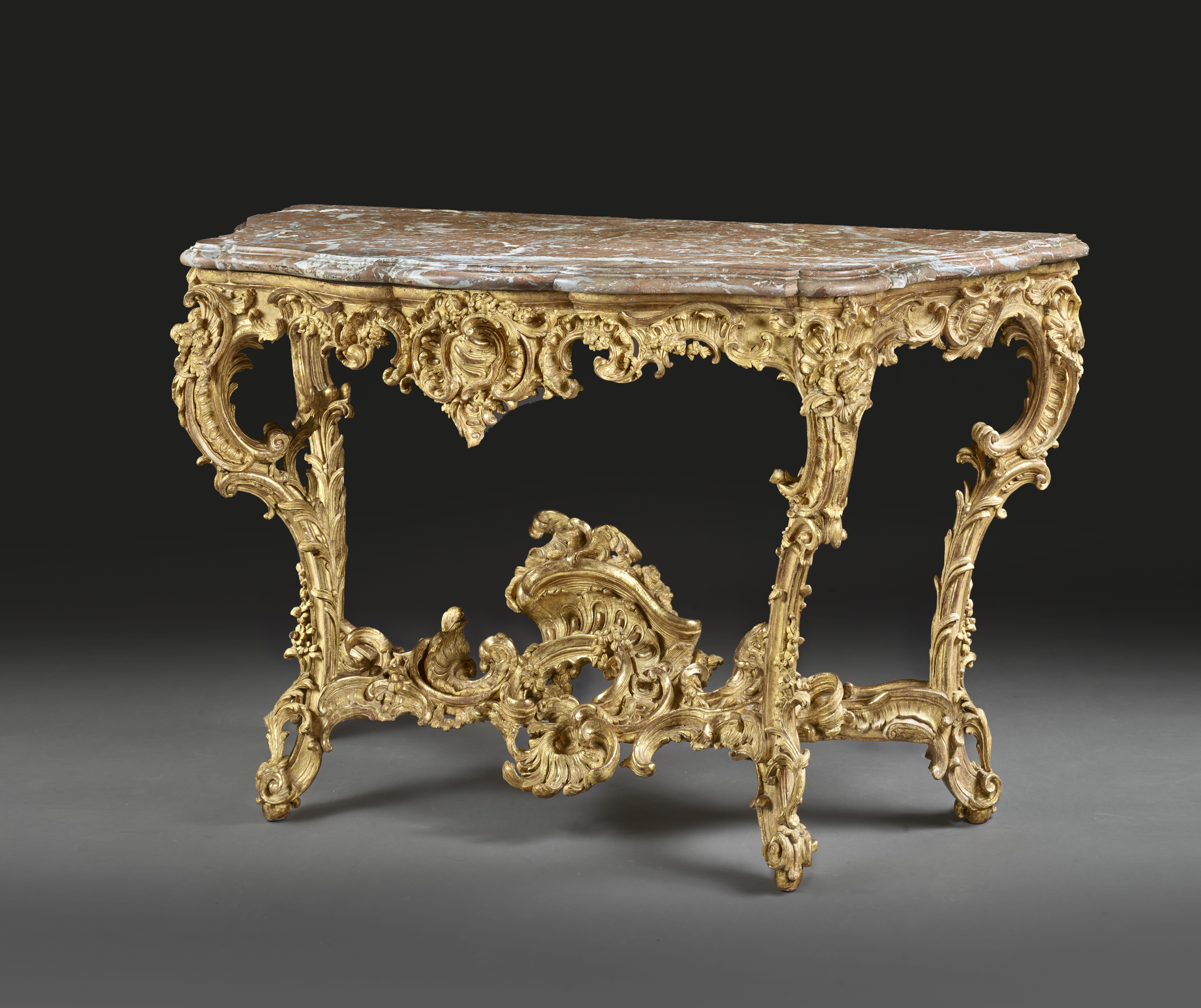 CONSOLE WITH SPLIT SHELL