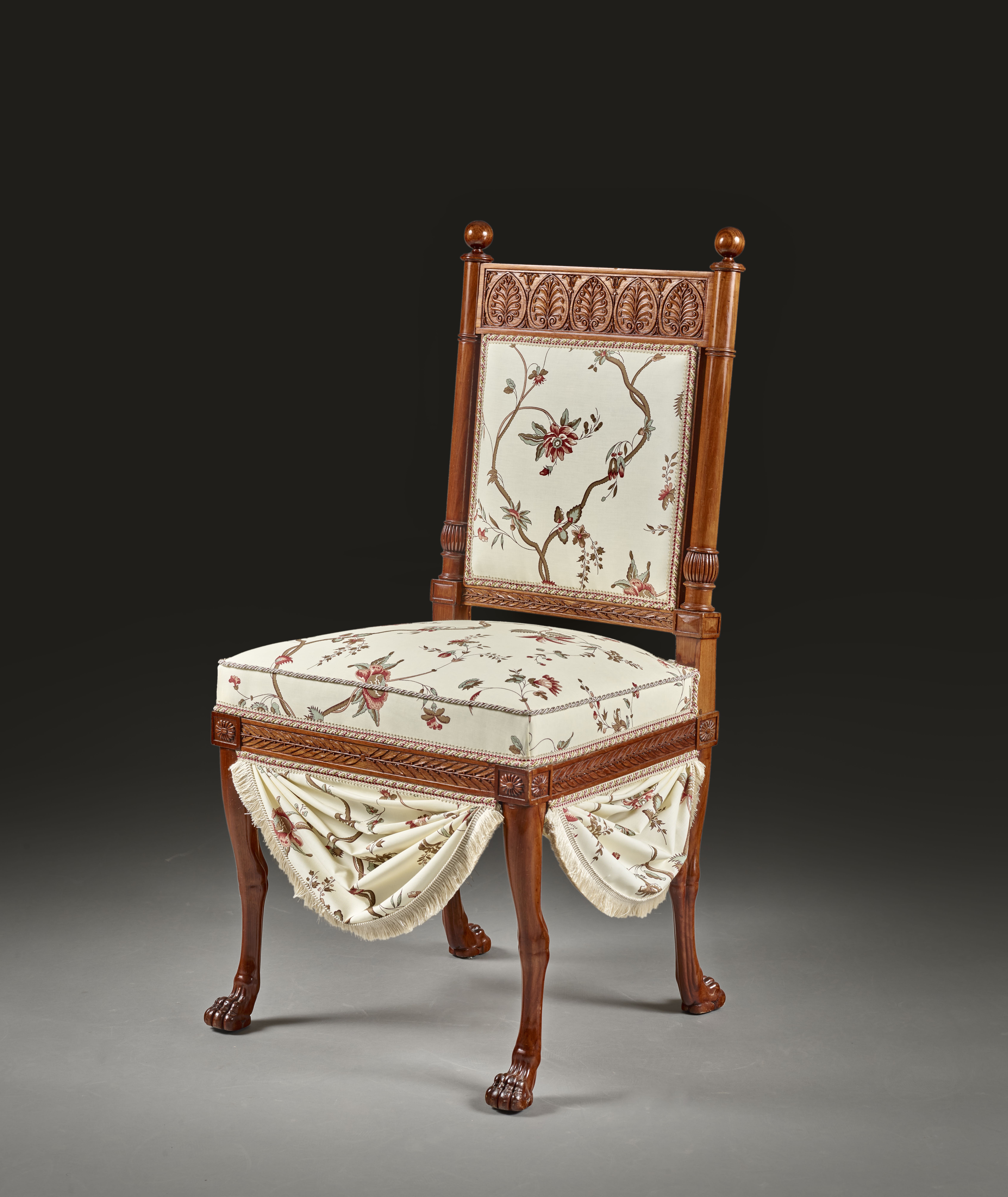 SET OF TEN MAHOGANY DINING CHAIRS