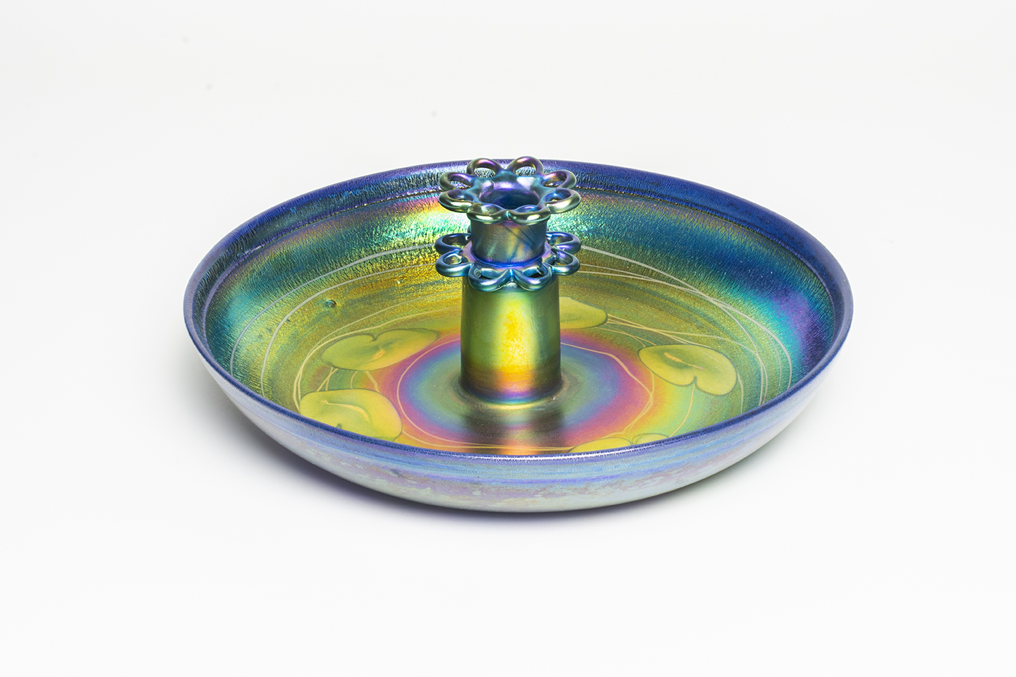 Decorated Favrile Glass "Flower Frog"