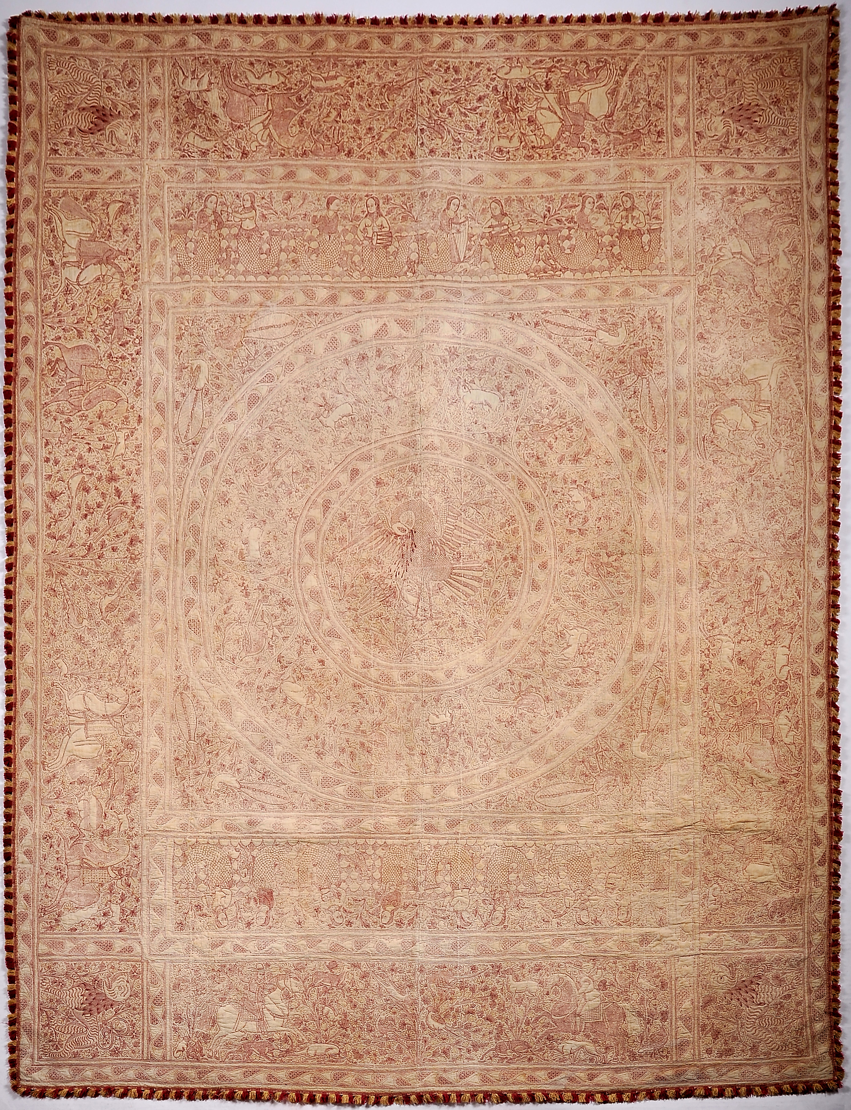 An Indo-portuguese Coverlet or Wall Hanging