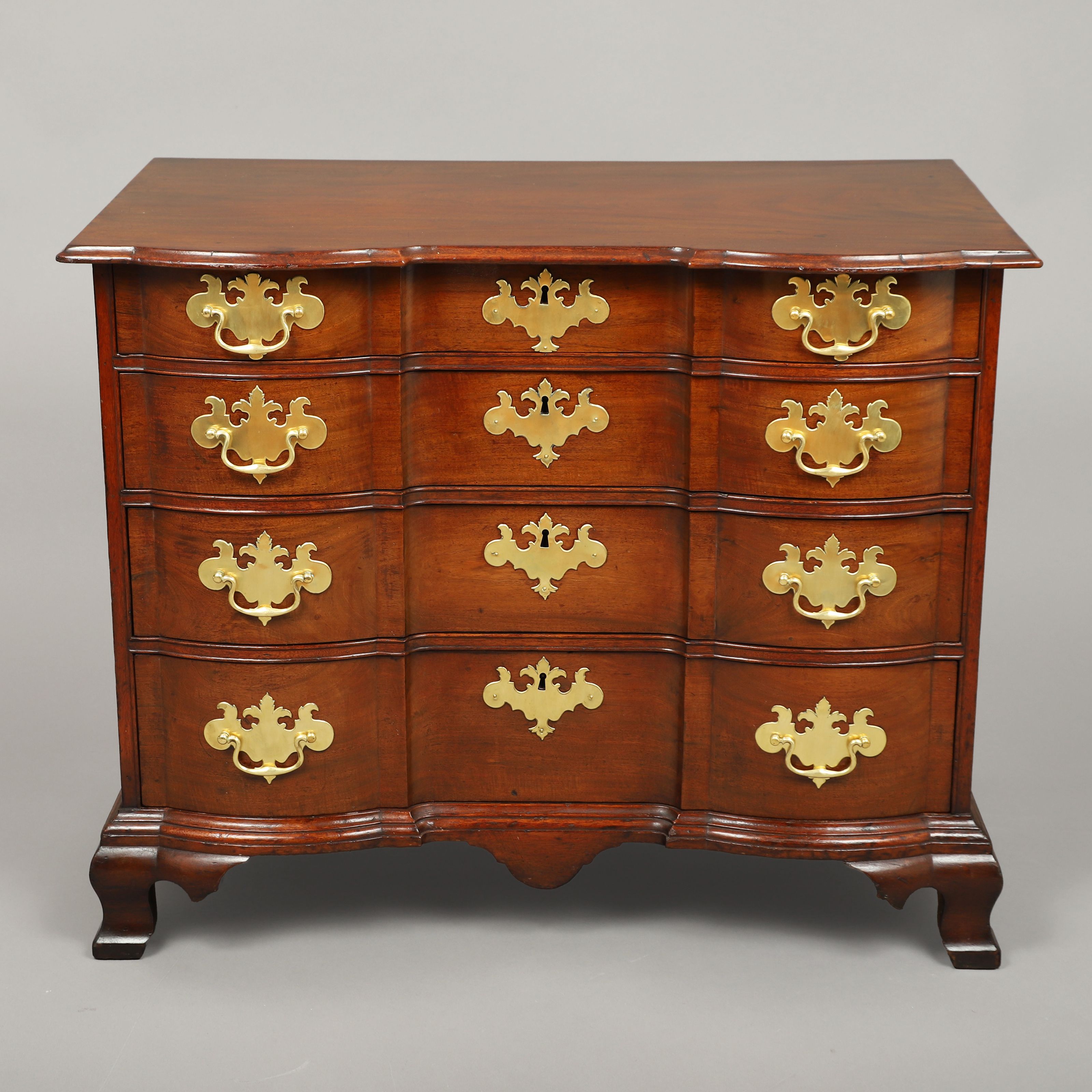 Chippendale Block-Front Bureau