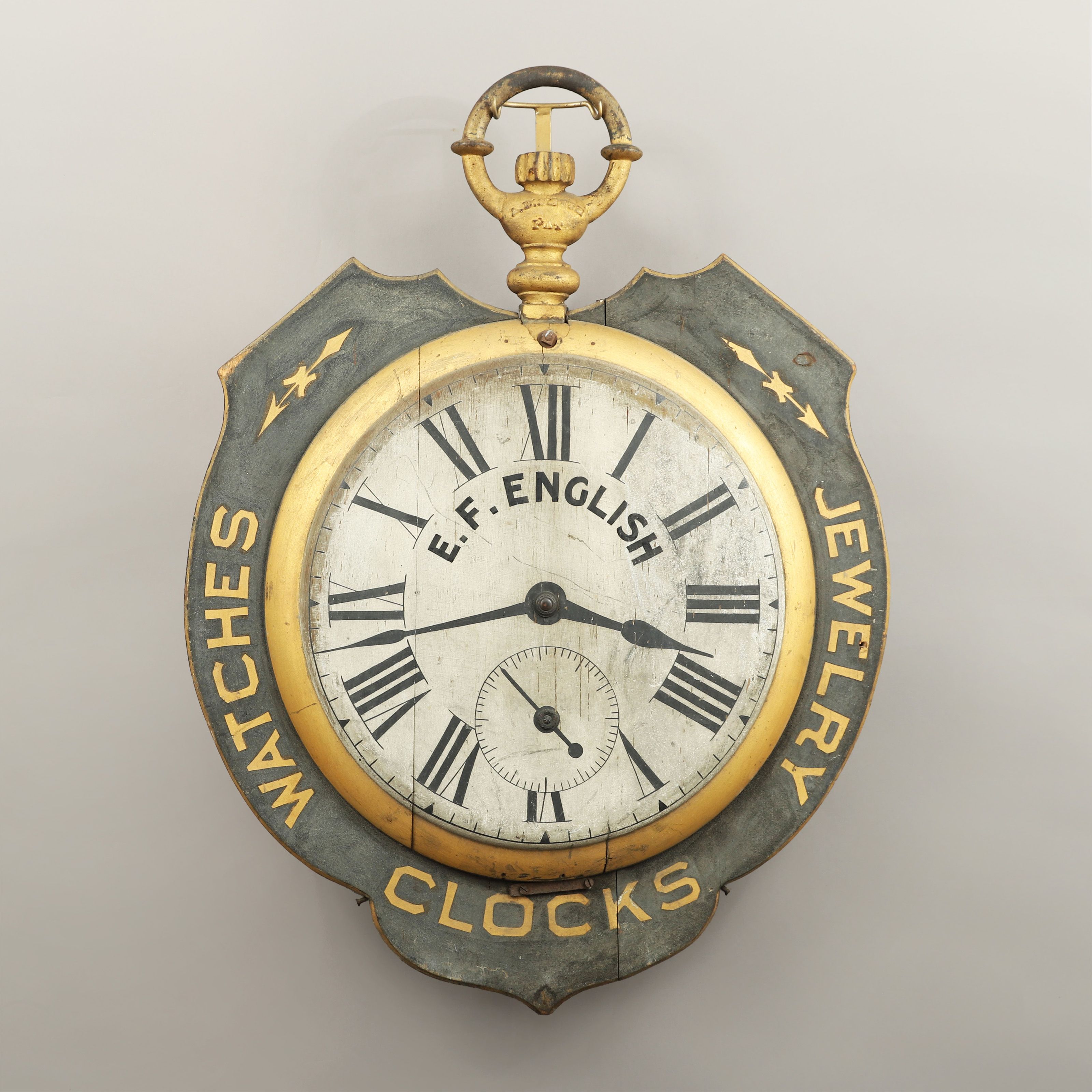 Exceptional Watches, Clocks, Jewelry Trade Sign