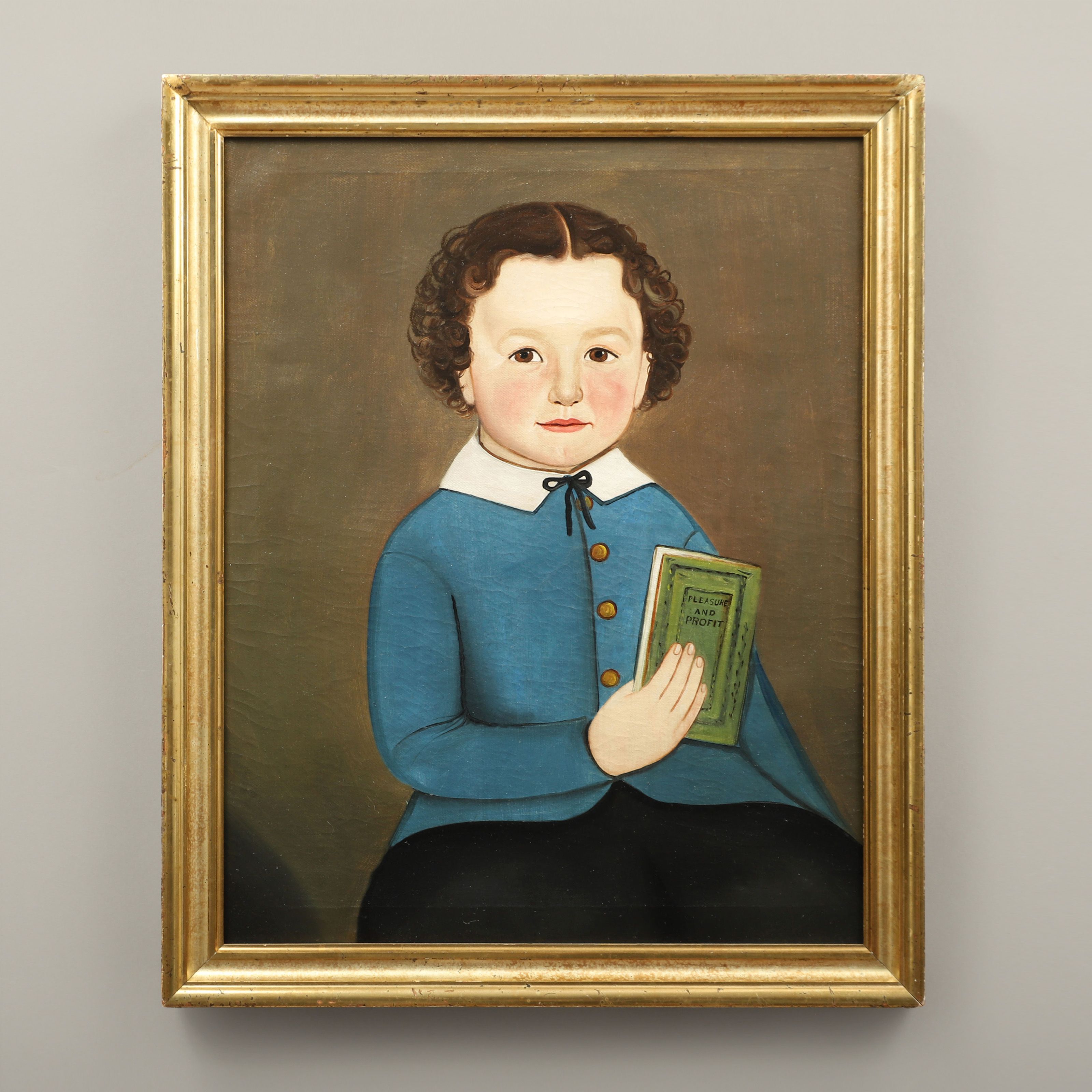 Portrait of a Boy Holding a Book, ‘Pleasure and Profit’