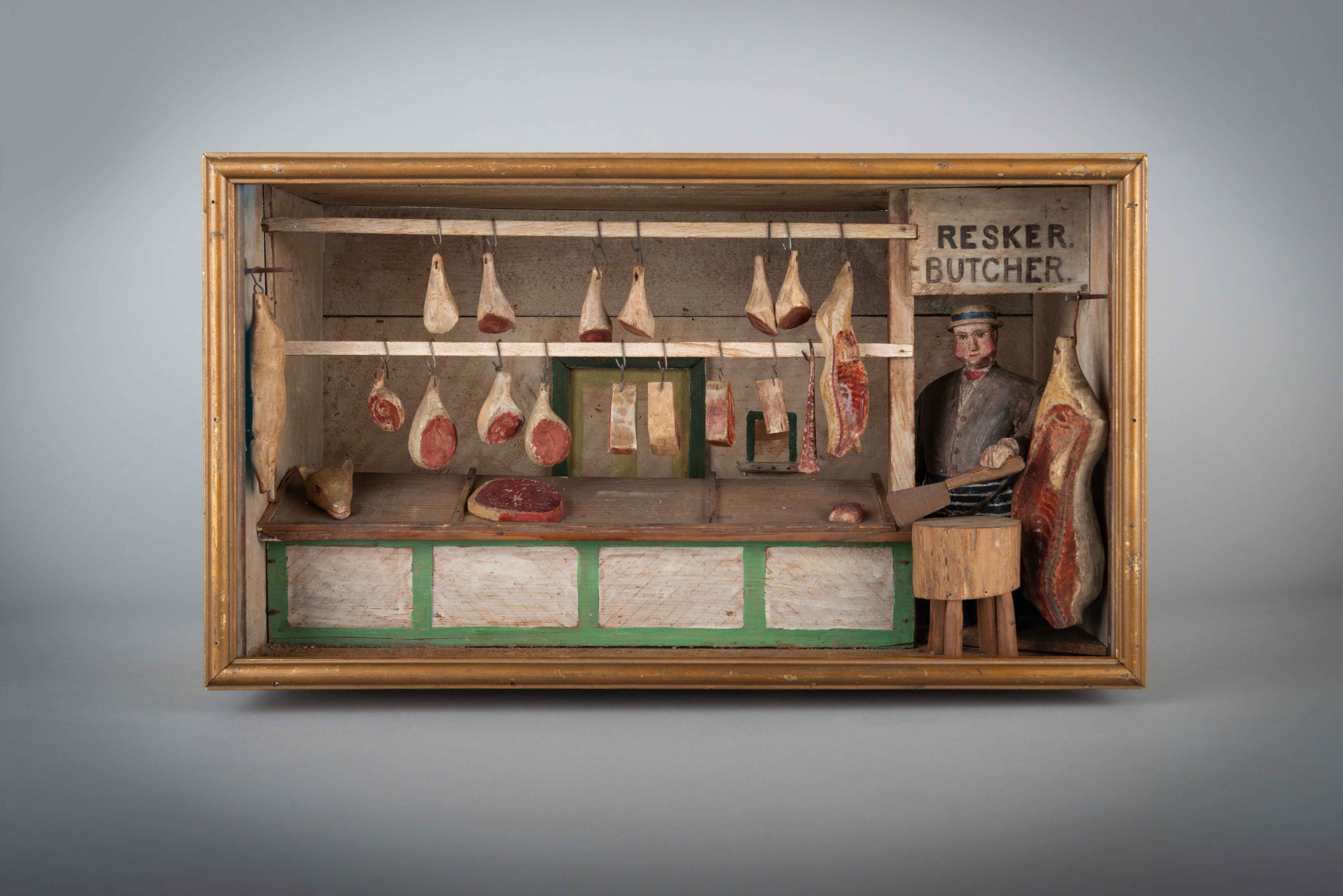 Delightful Naïve Butcher's Shop Diorama