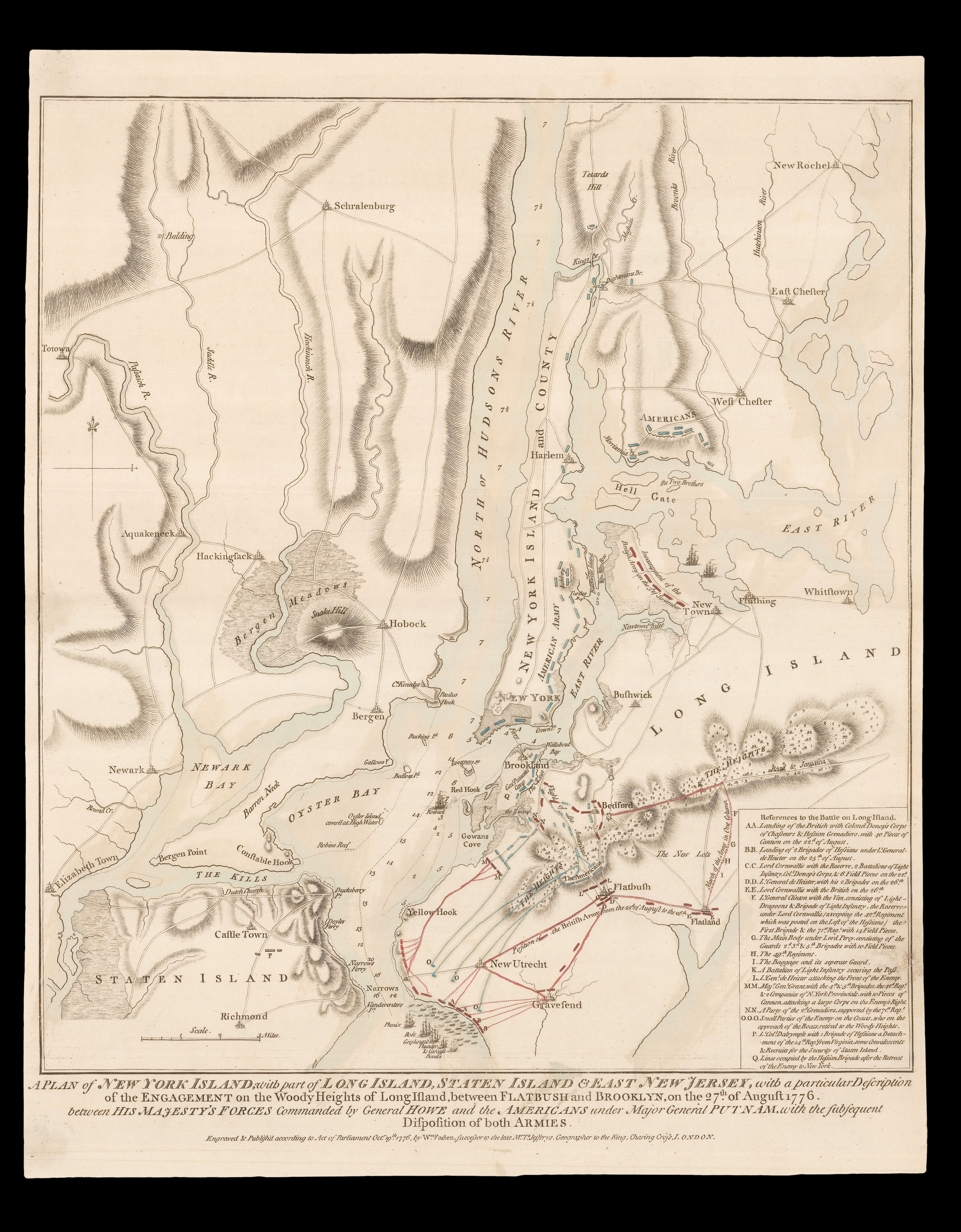 A Plan of New York Island, with part of Long Island, Staten Island & East New Jersey