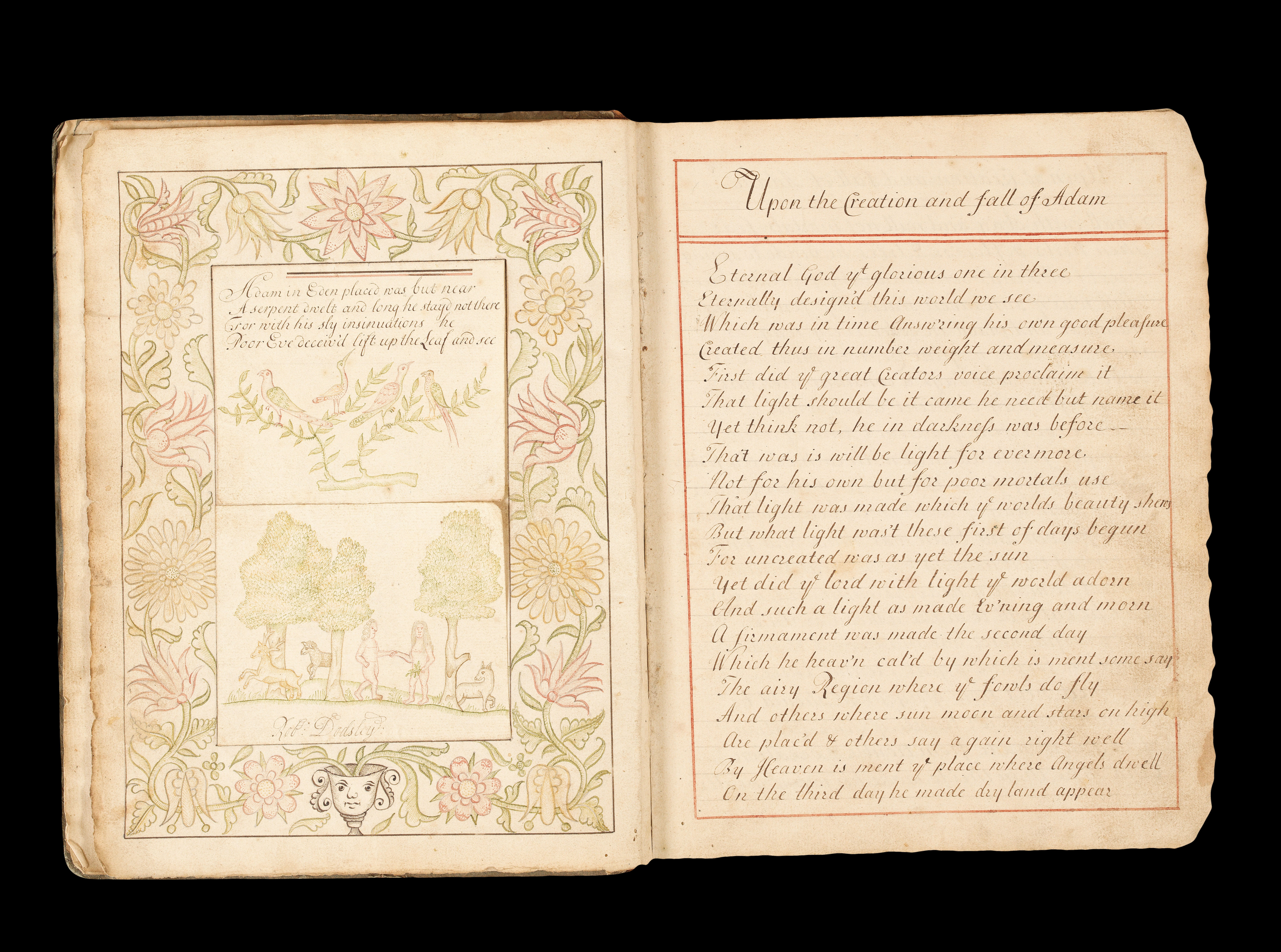 “Upon the Creation and fall of Adam,...”