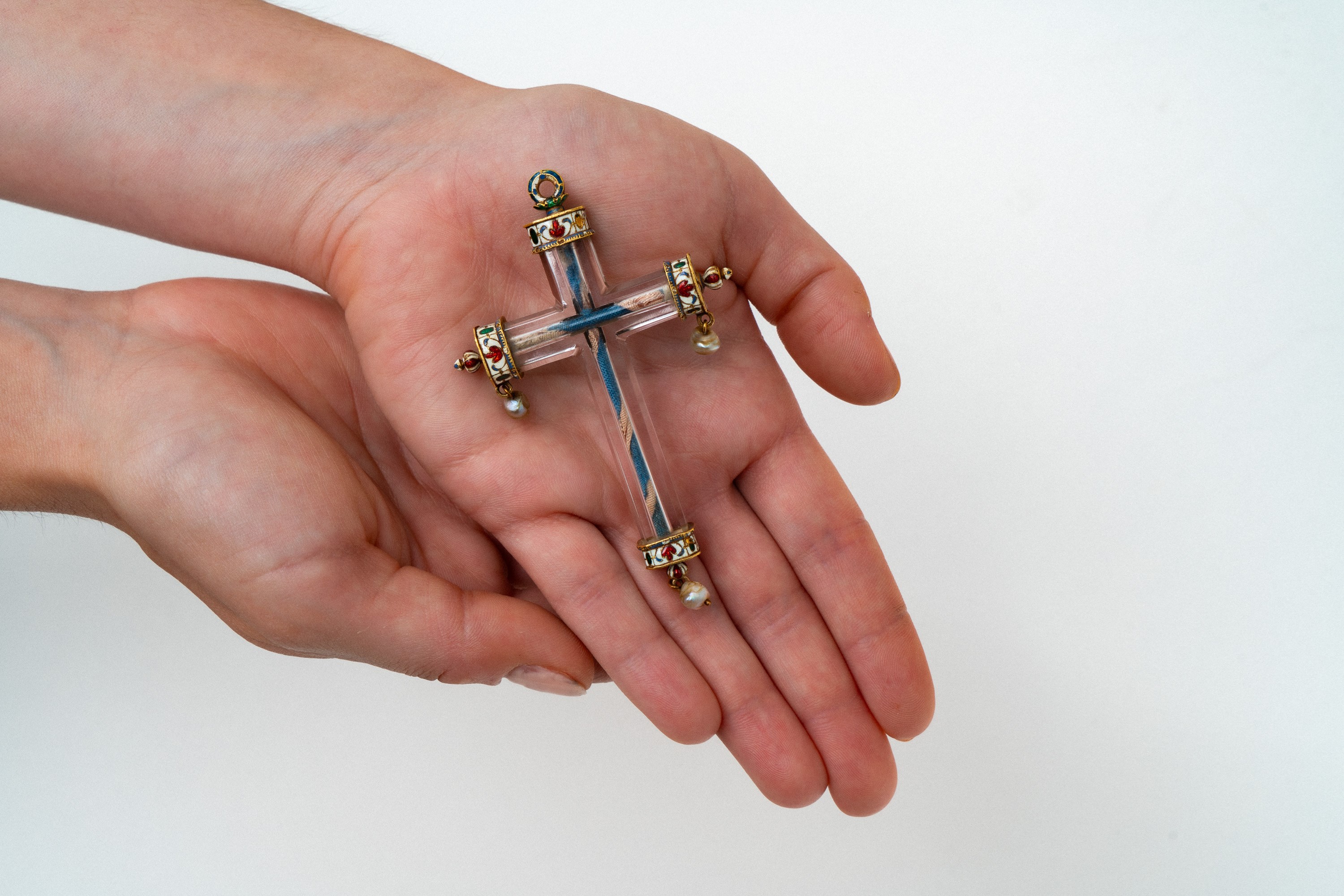 Rock Crystal Cross Pendant