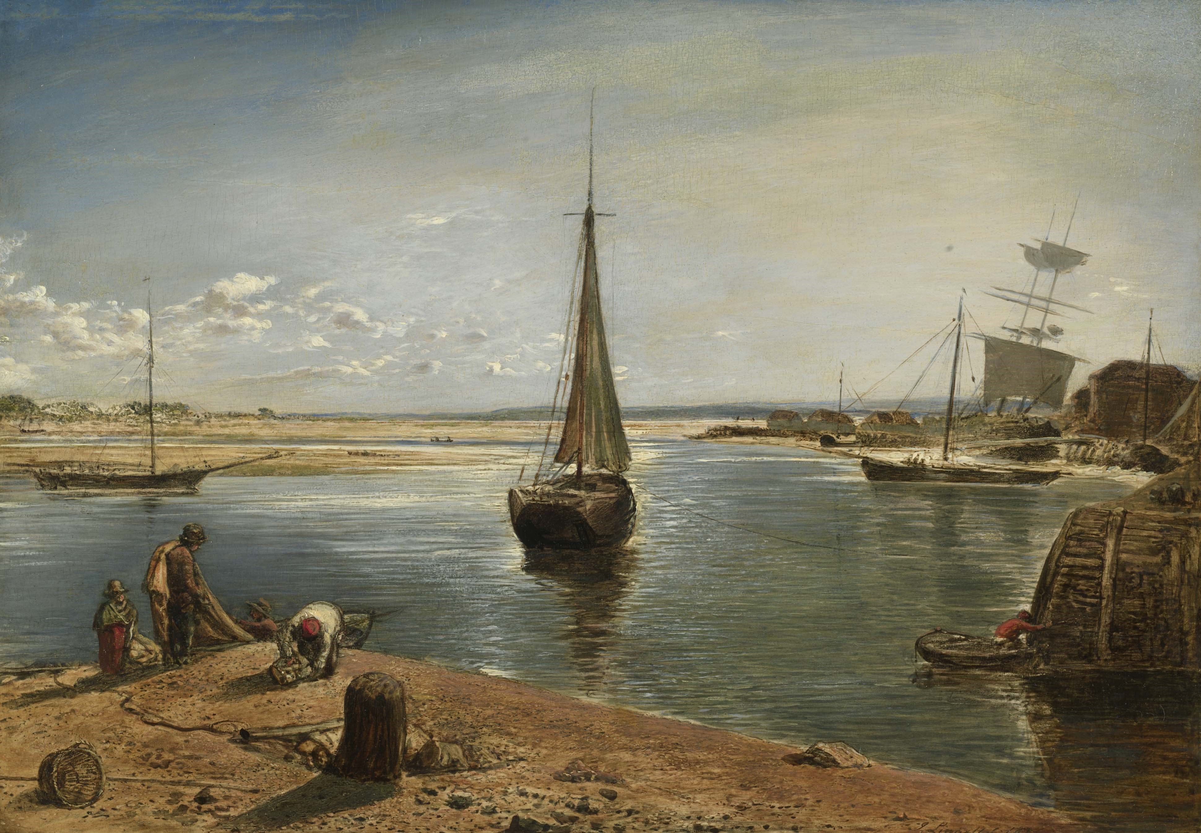 The Isle of Wight from Lymington Quay