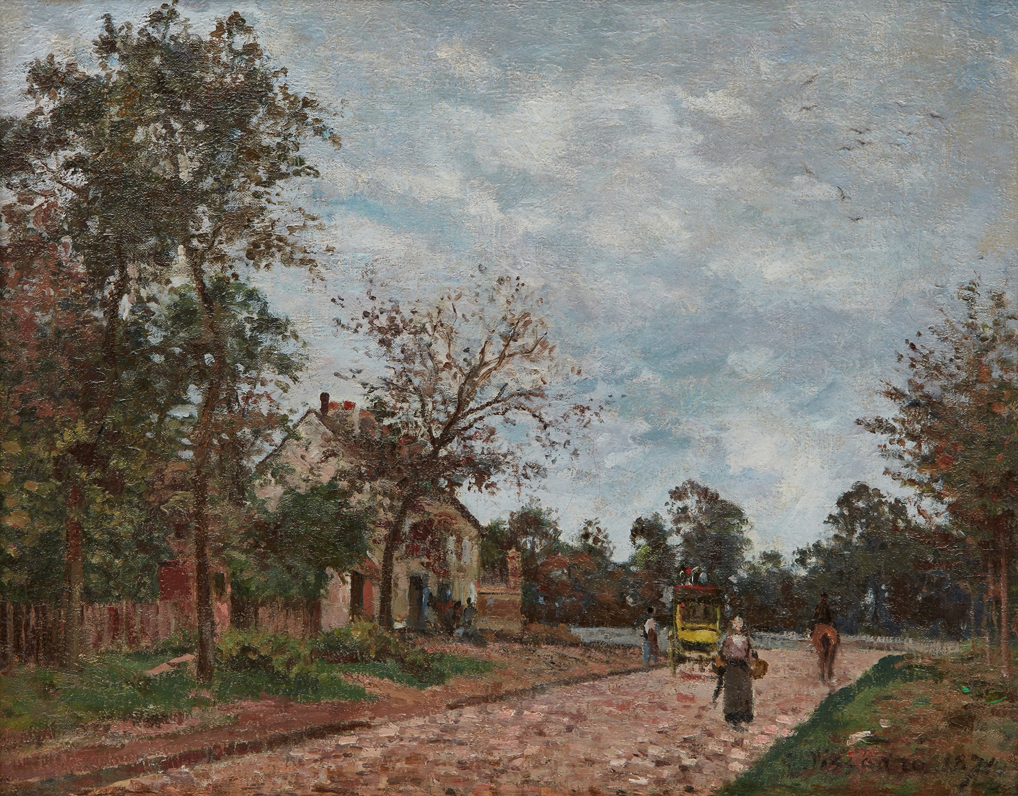 Le relais de poste sur la route de Versailles, Louveciennes