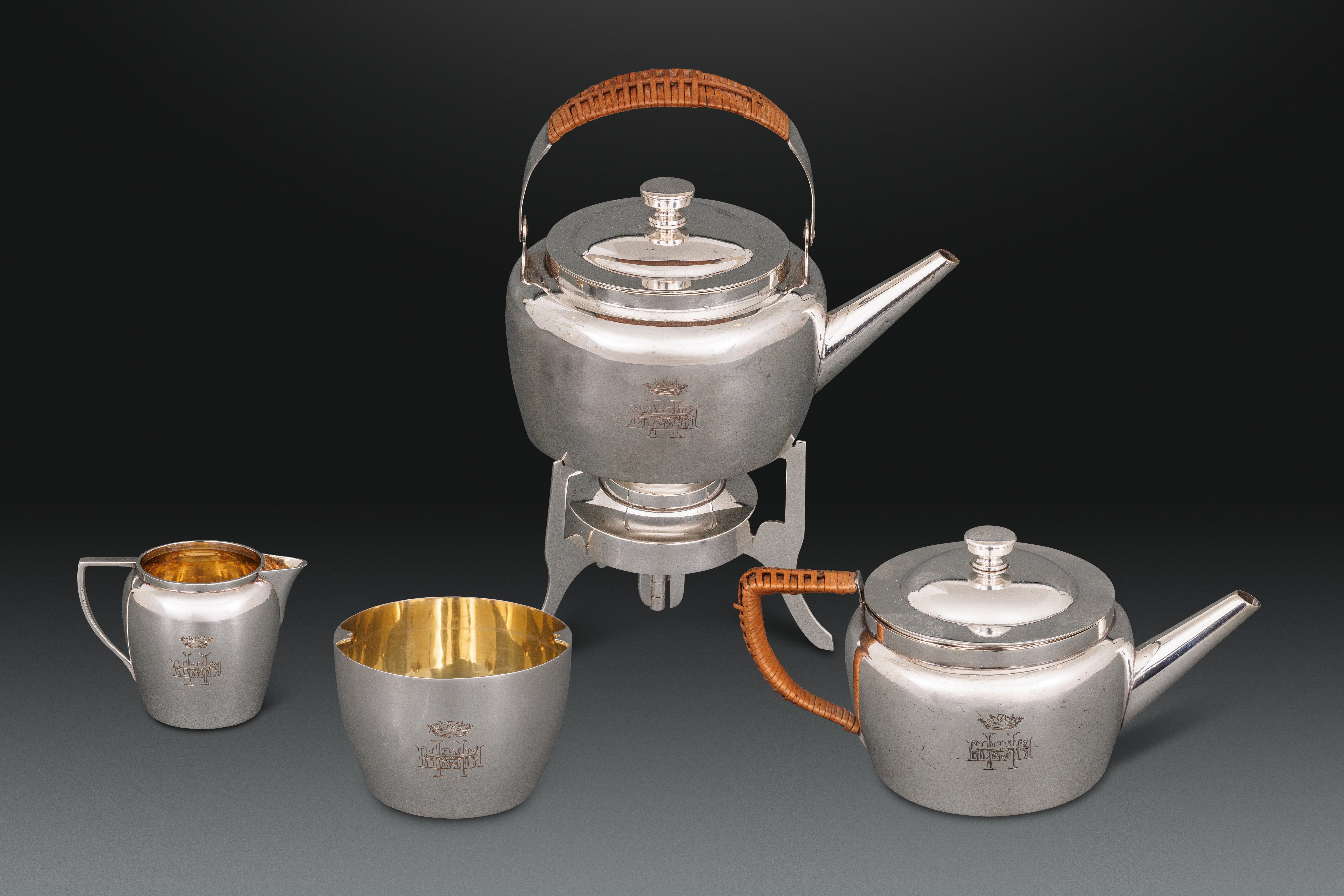 A Fine Christopher Dresser-Designed Silver Plated Picnic Set with Royal Provenance