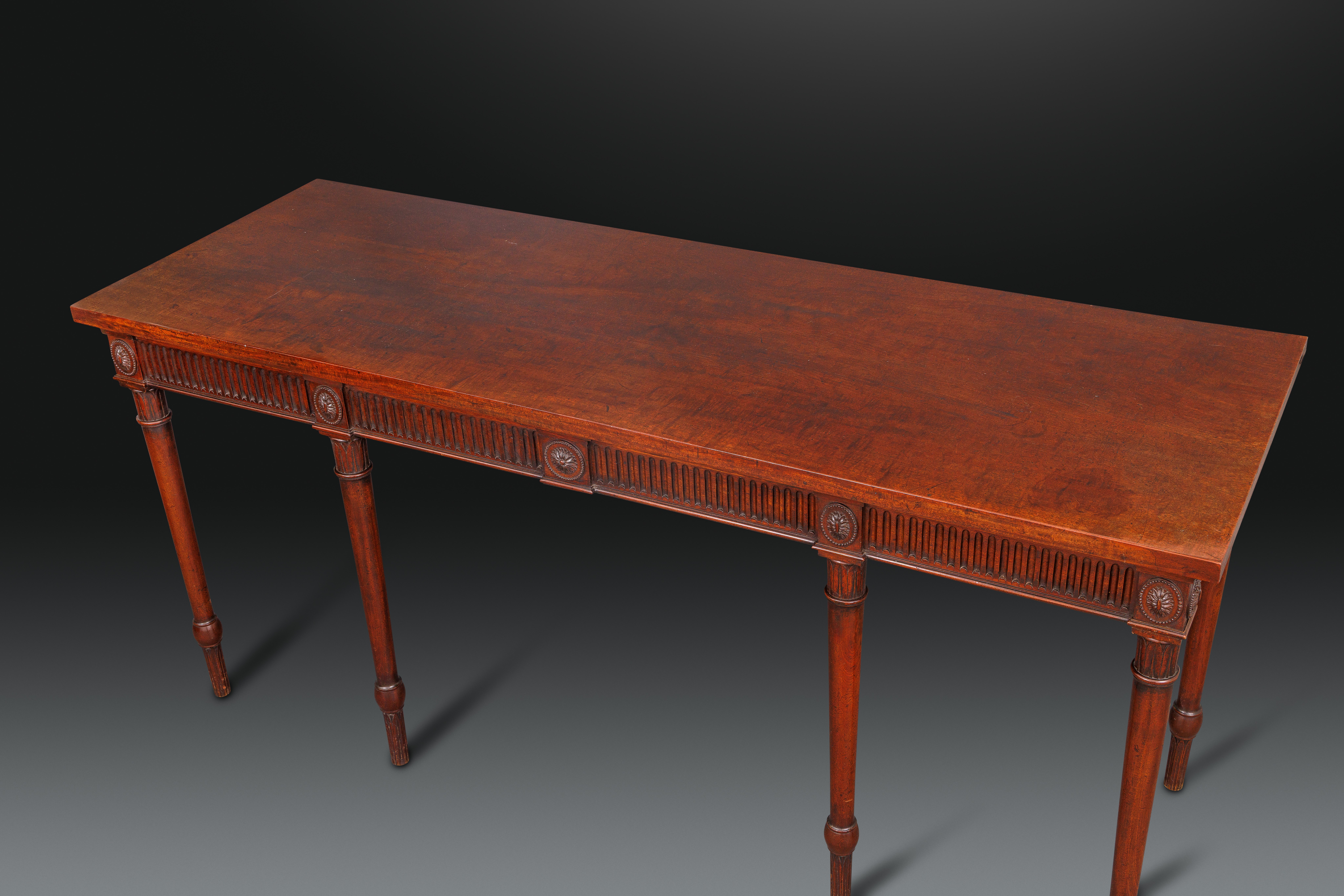 A Particularly Fine Quality Adam Period Mahogany Serving Table by Ince and Mayhew