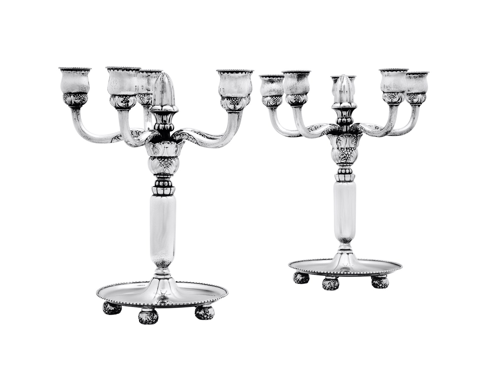 Georg Jensen Sterling Silver Candelabra 200