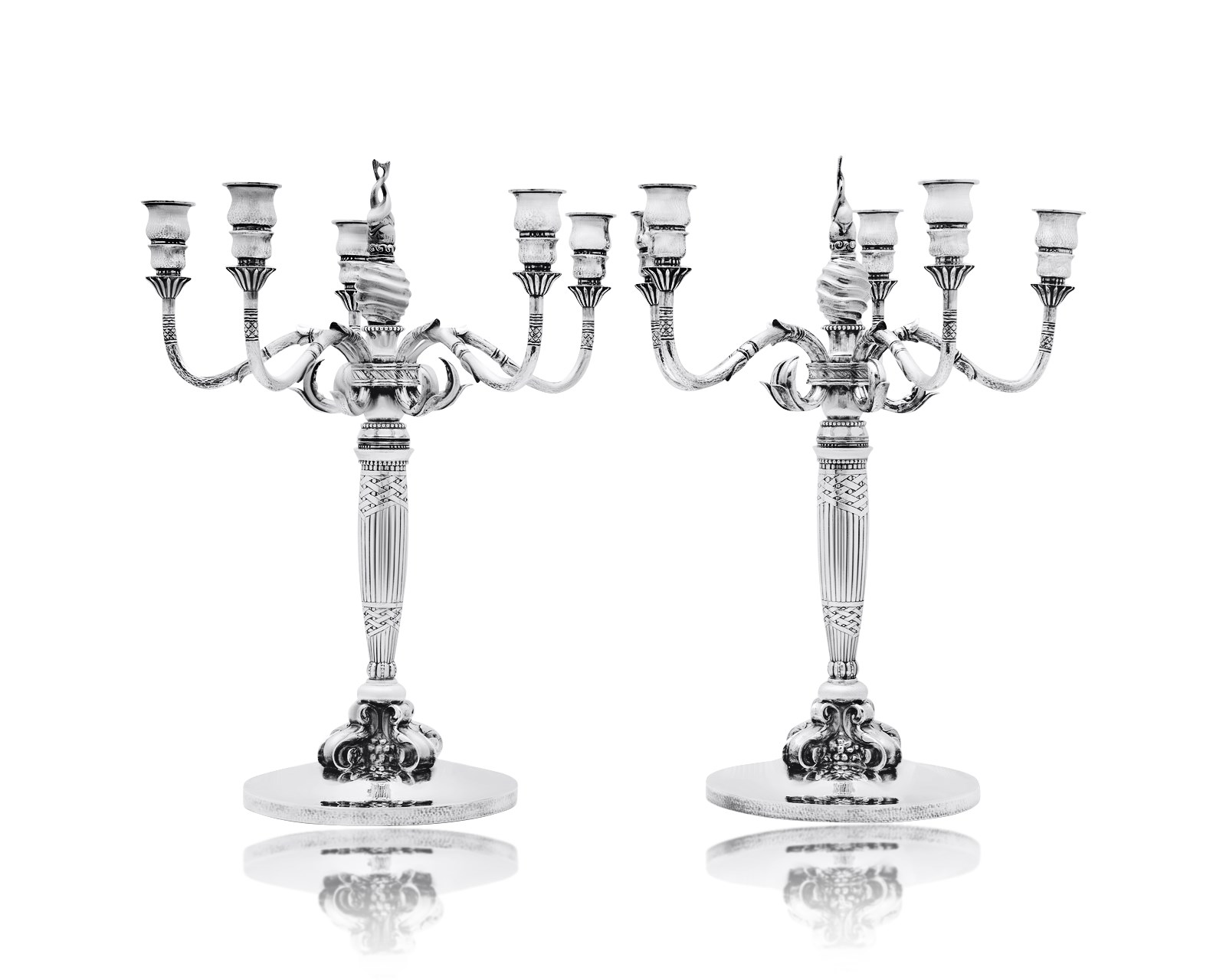 Georg Jensen Sterling Silver Candelabra 224