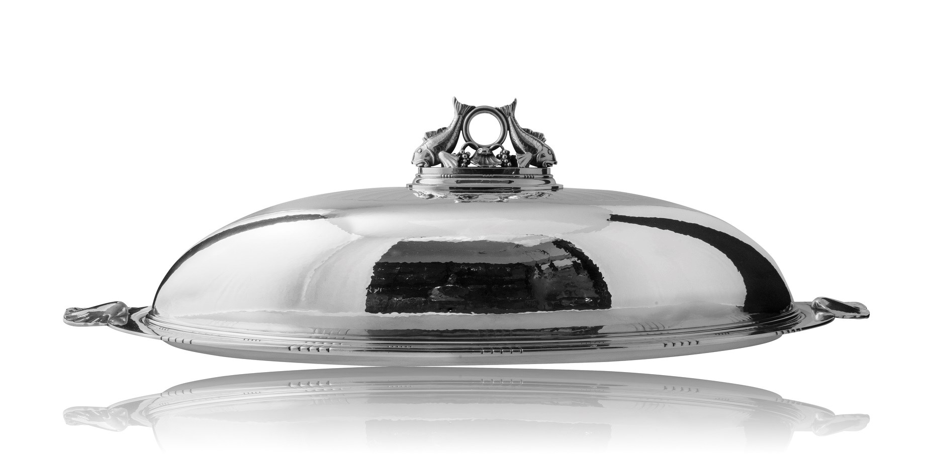 Georg Jensen Sterling Silver Fish Dish #335