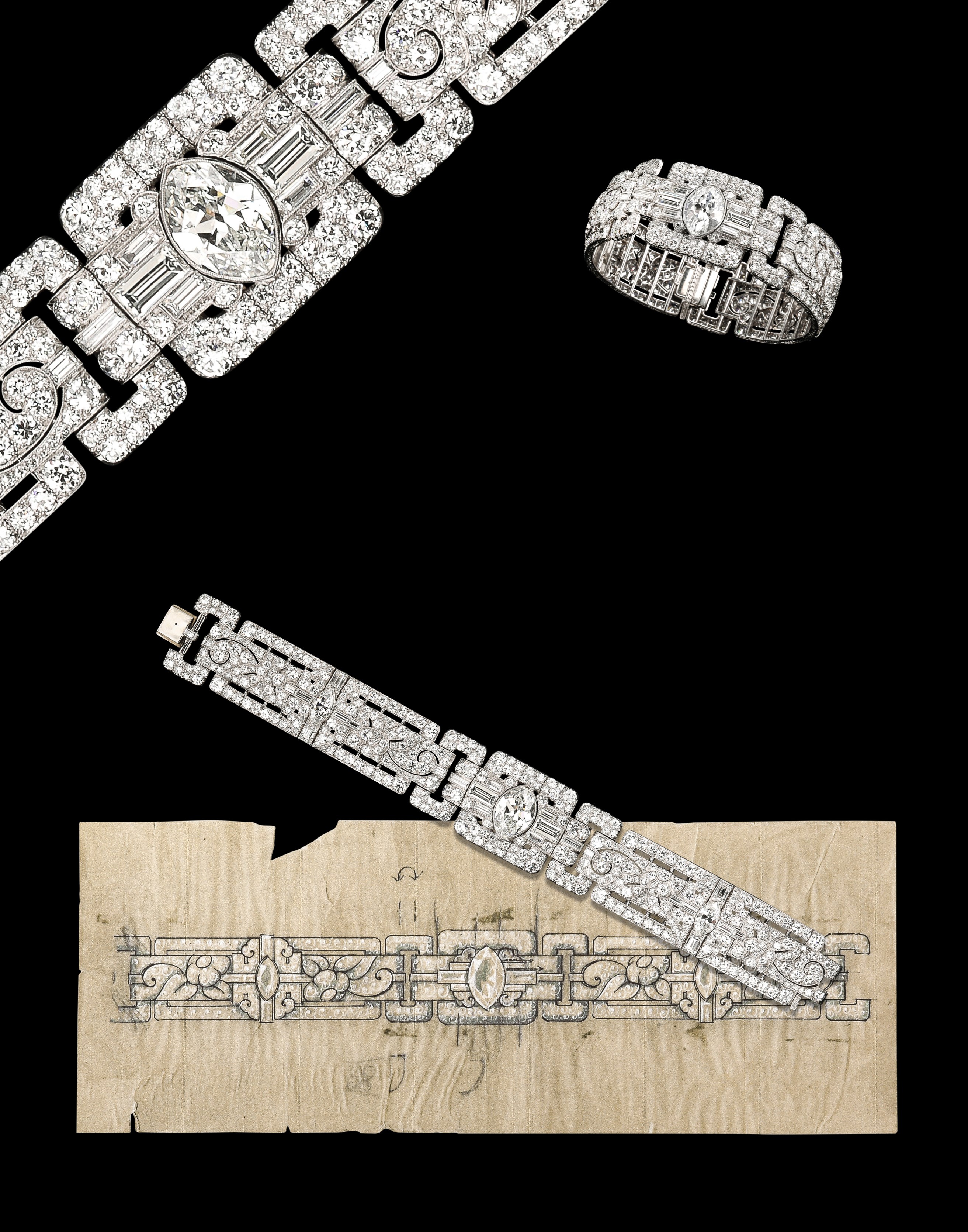 Magnificent Oscar Heyman Diamond Bracelet