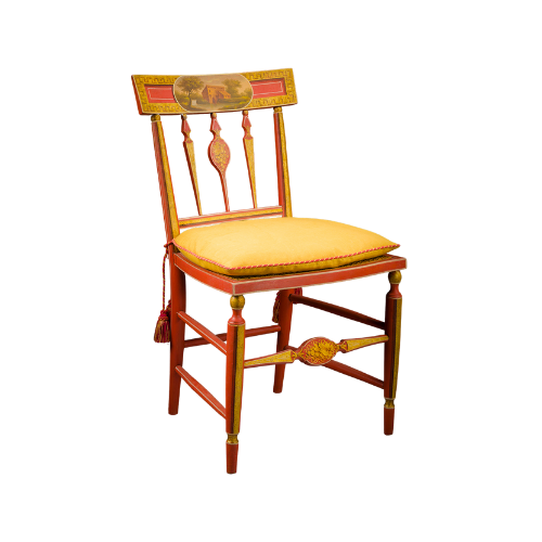 Paint-grained and Gilded 'Fancy' Sidechair
