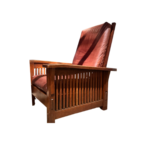 Drop Arm Spindle Morris Chair