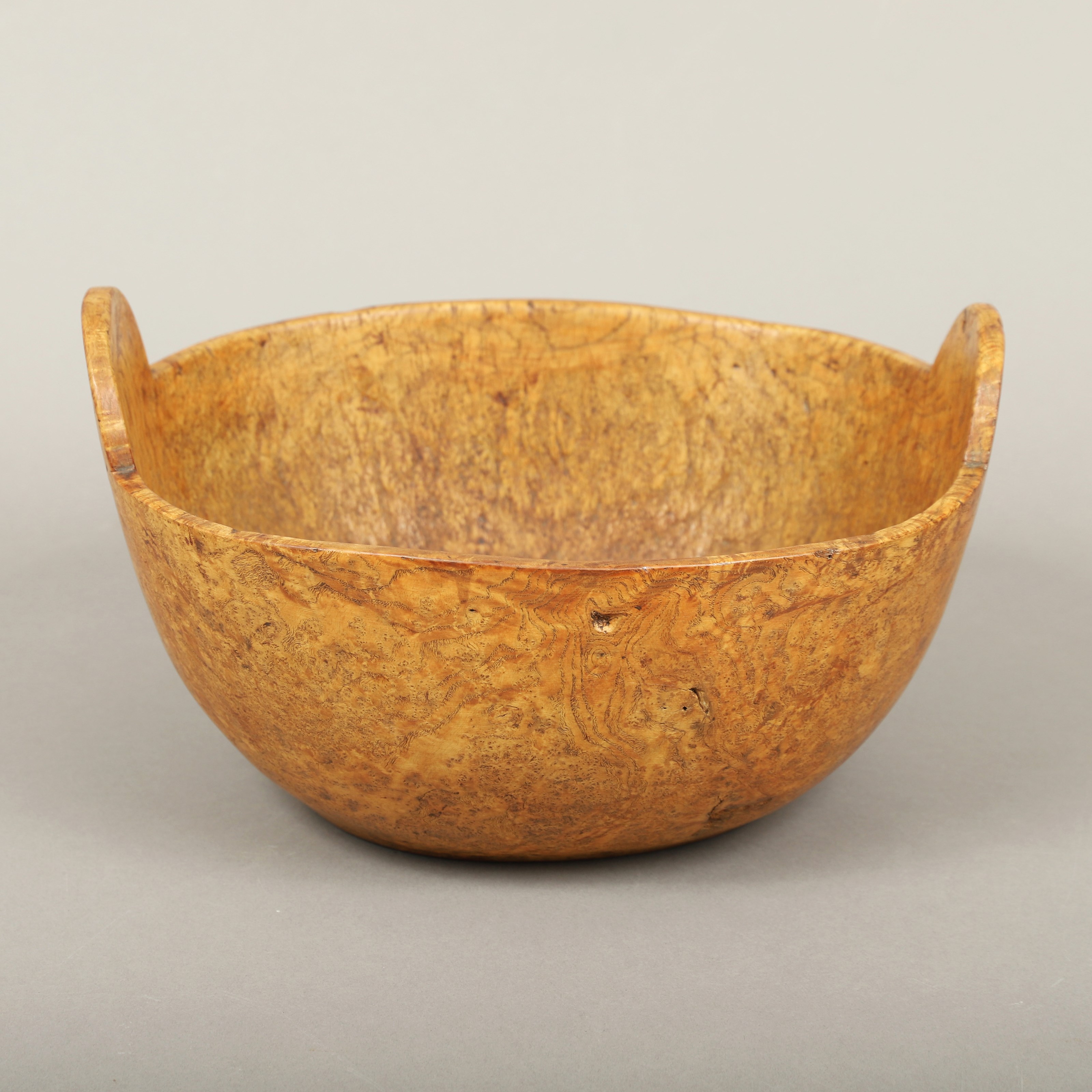 Rare Handled Burl Bowl
