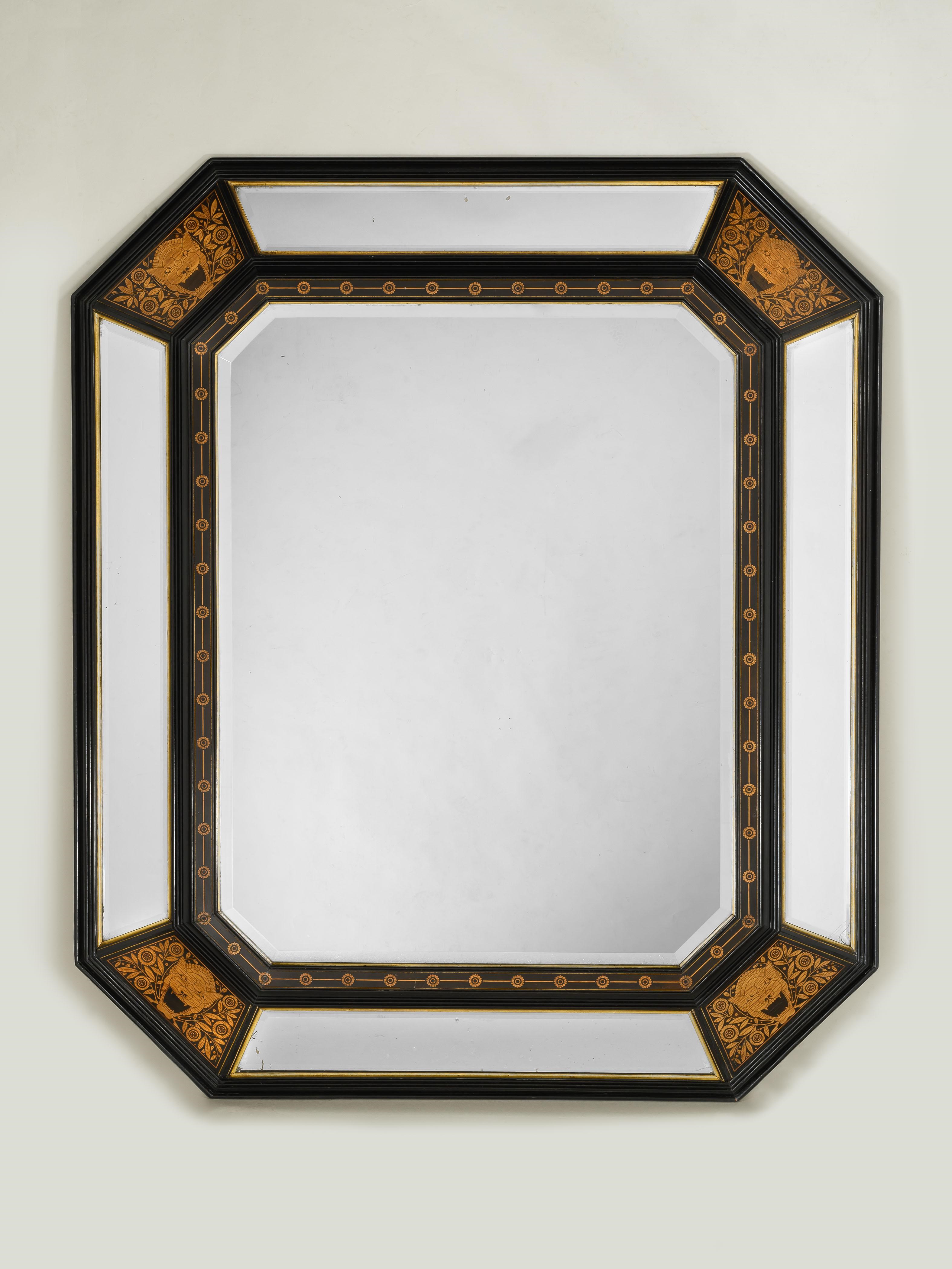 Fine Aesthetic Movement Wall Mirror